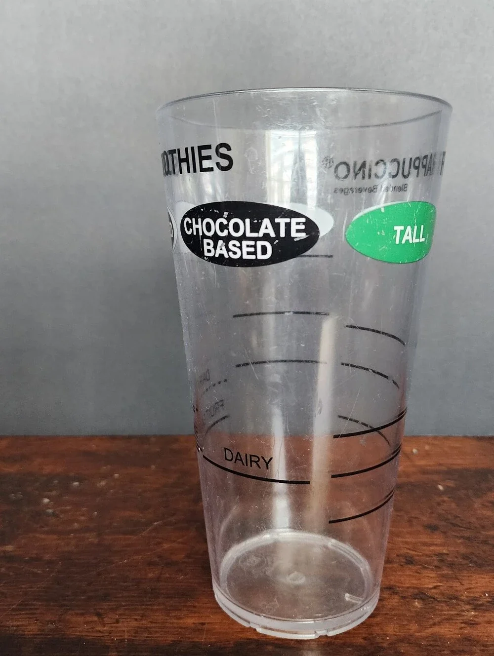 Starbucks Frappuccino Beverage Recipe Cup Store Use Only Collectible Exclusive